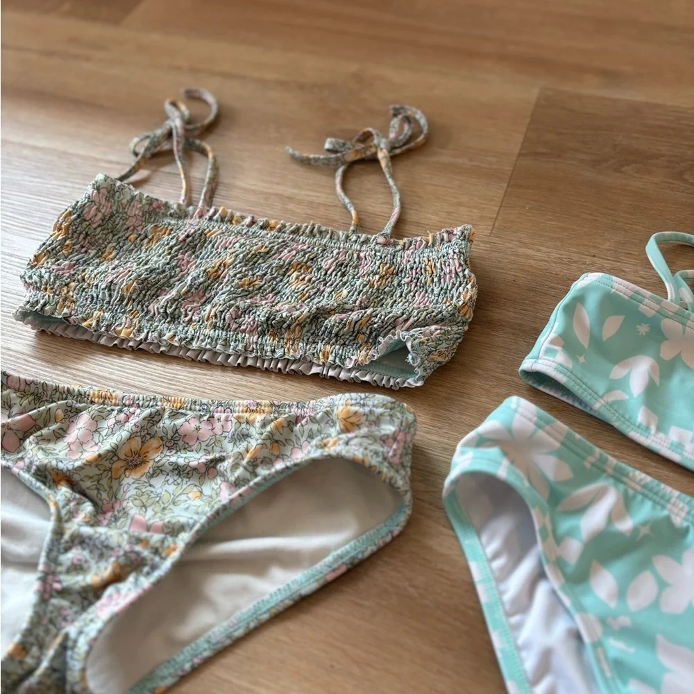 Billabong Kids Set 🌊 Mint and Floral 6/8